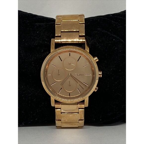 DKNY Lexington NY-8862 Women Stainless Steel Analog Rose Dial Quartz Watch MP693 main image 9